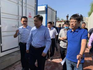 河北省生态环境厅厅长高建民组织参观考察德信在线环保污水分散源治理项目运行情况